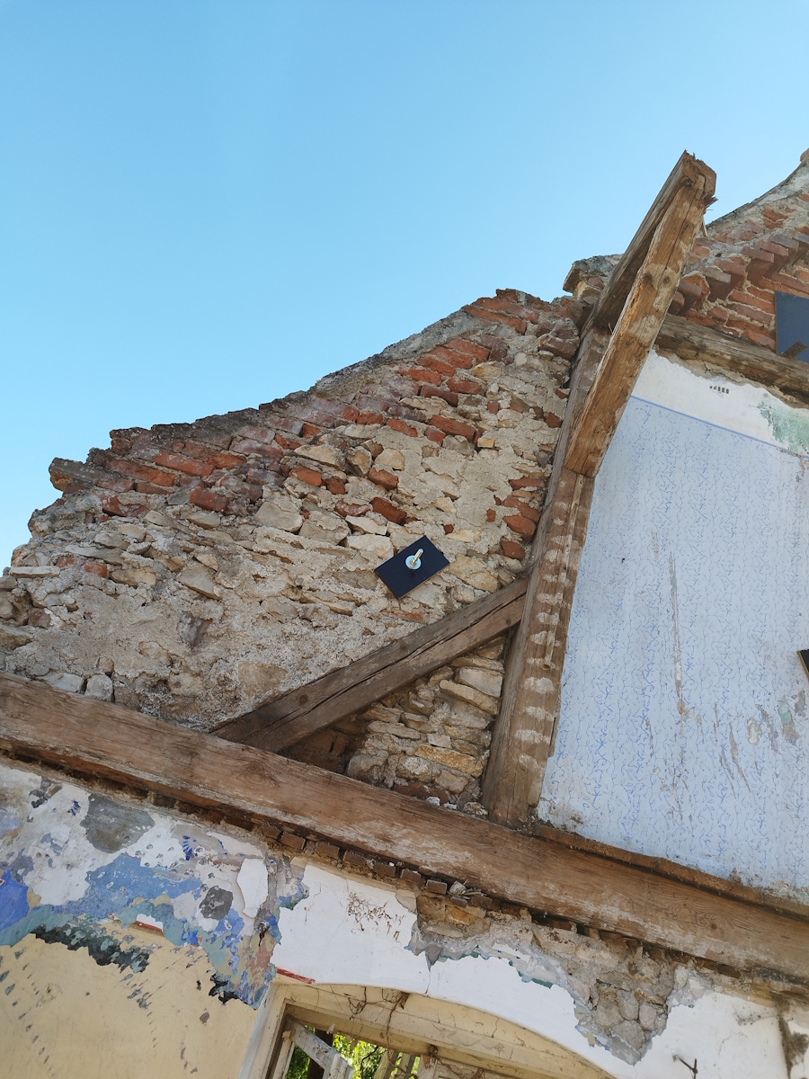 Sicherung der Giebelwand