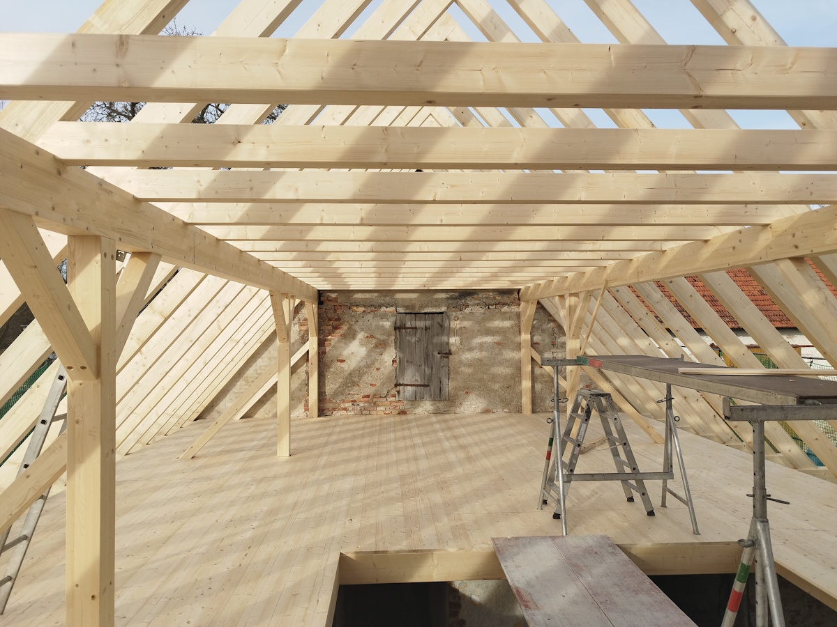 Aufbau des Obergeschosses