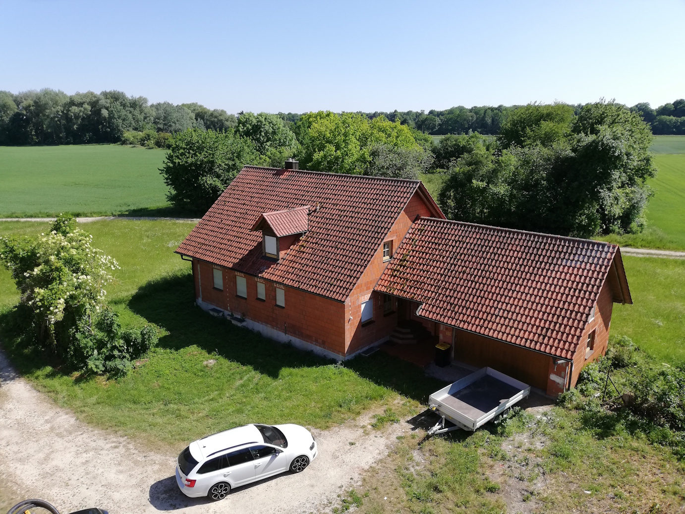 Ein Blick über den Hof